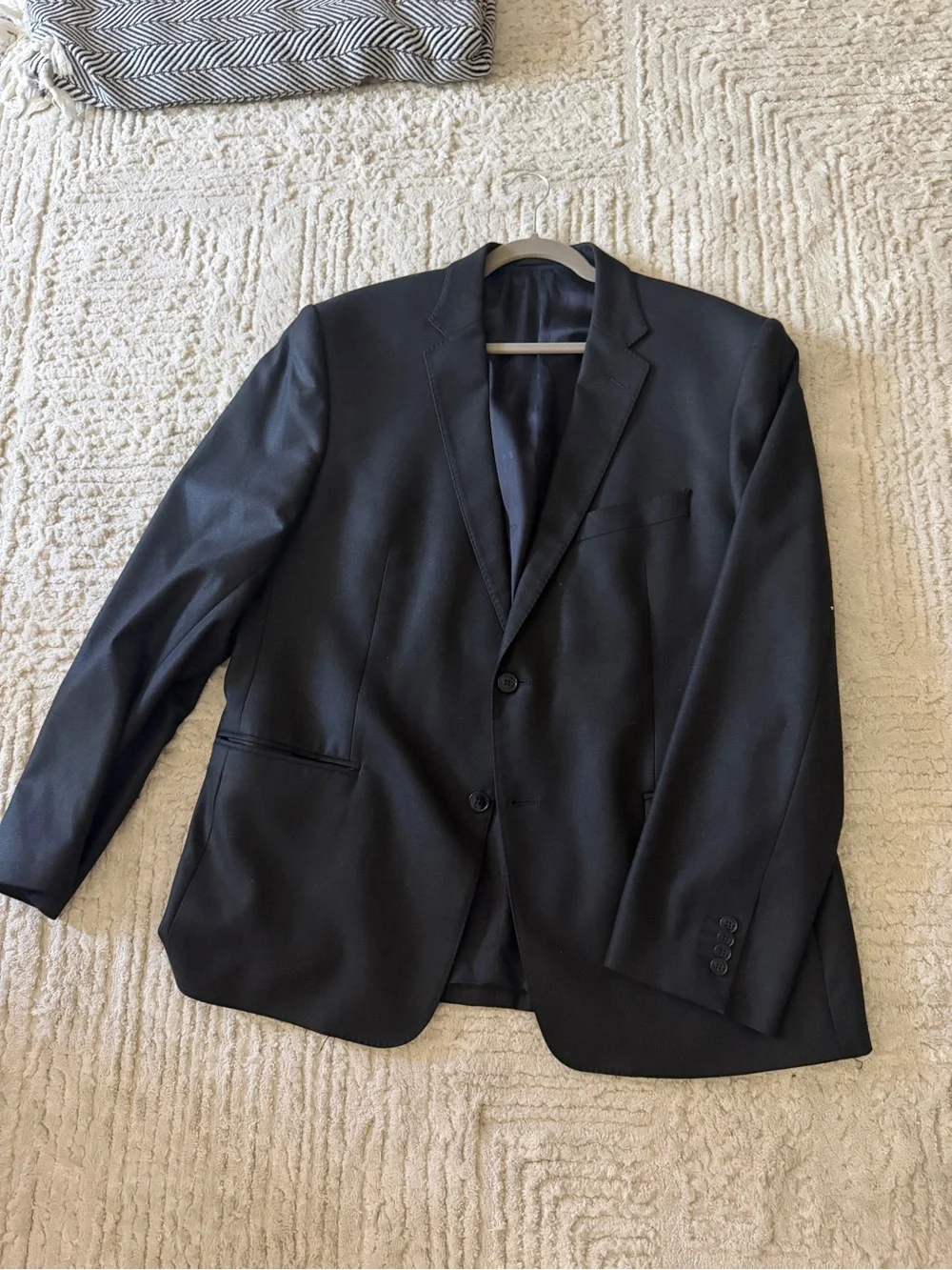 Versace Black Men's Two-Button Suit Jacket